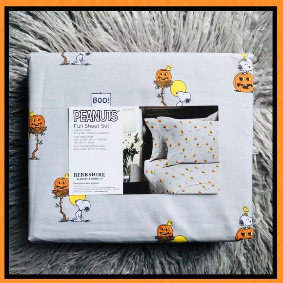 Berkshire Peanuts Snoopy Great Pumpkin Full Sheets - Picture 8 of 11